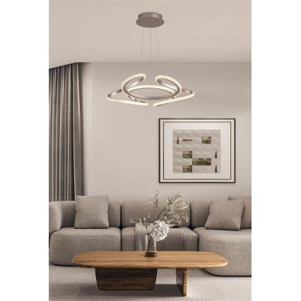 Searchlight - LED prigušiva luster na sajli DOODLE LED/40W/230V mesing