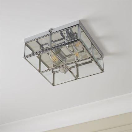Searchlight - Plafonsko svetlo FLUSH 2xE14/40W/230V sjajni hrom