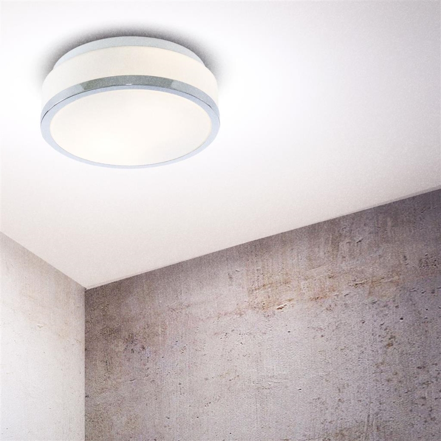 Searchlight - Plafonska lampa za kupatilo DISC 2xE27/60W/230V IP44