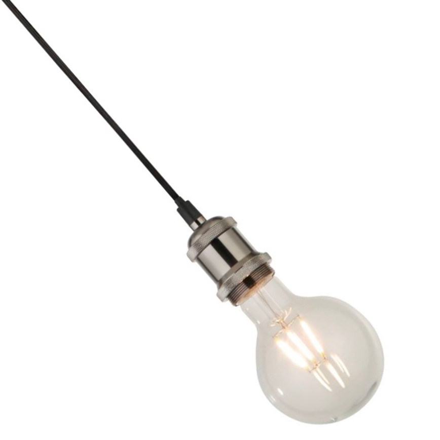 Searchlight - Luster na sajli SUSPENSION 1xE27/60W/230V srebrna
