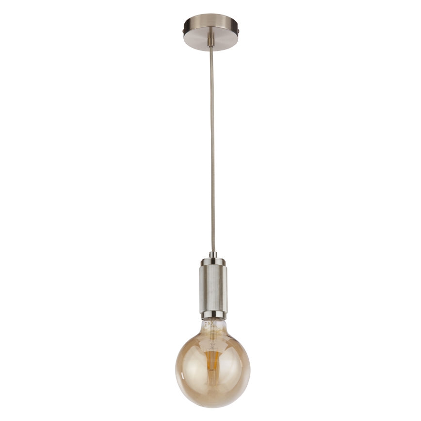 Searchlight - Luster na sajli SUSPENSION 1xE27/60W/230V srebran