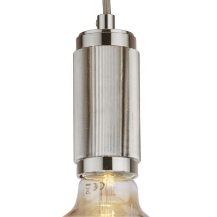 Searchlight - Luster na sajli SUSPENSION 1xE27/60W/230V srebran