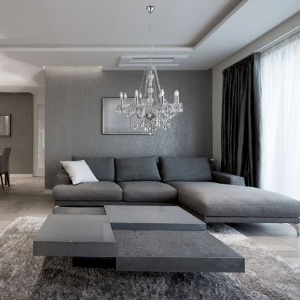 Searchlight - Luster sa lancem MARIE THERESE 8xE14/40W/230V