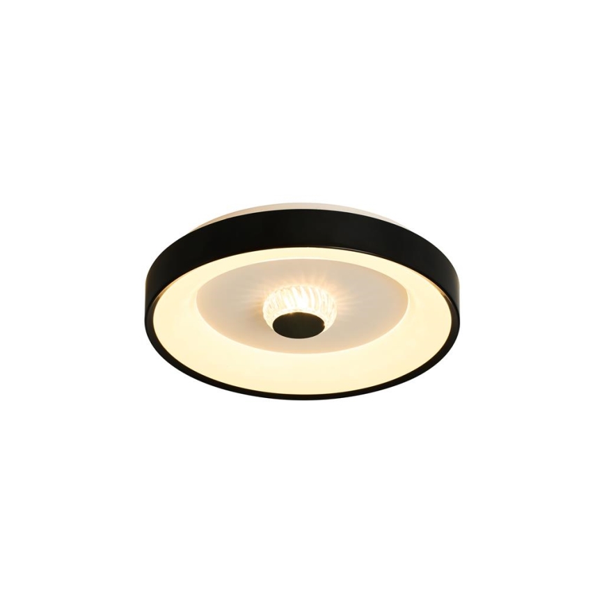 Searchlight - LED prigušiva stropno svetlo POLKA LED/24W/230V + LED/6W pr. 38,5 cm crna