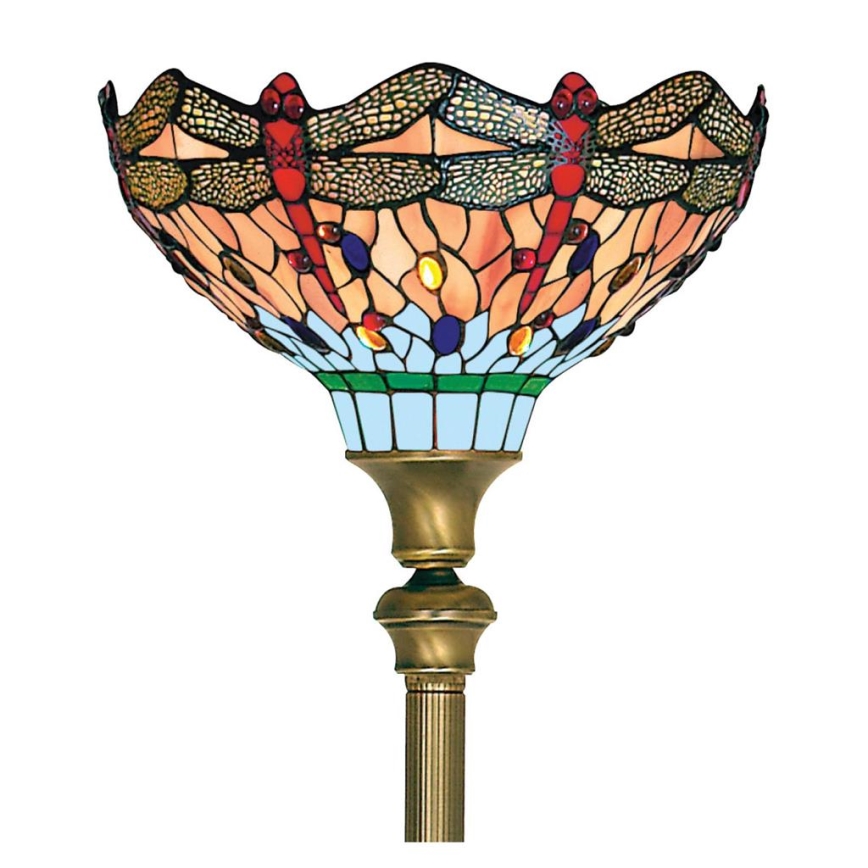 Searchlight - Tiffany stojeća lampa DRAGONFLY 1xE27/60W/230V