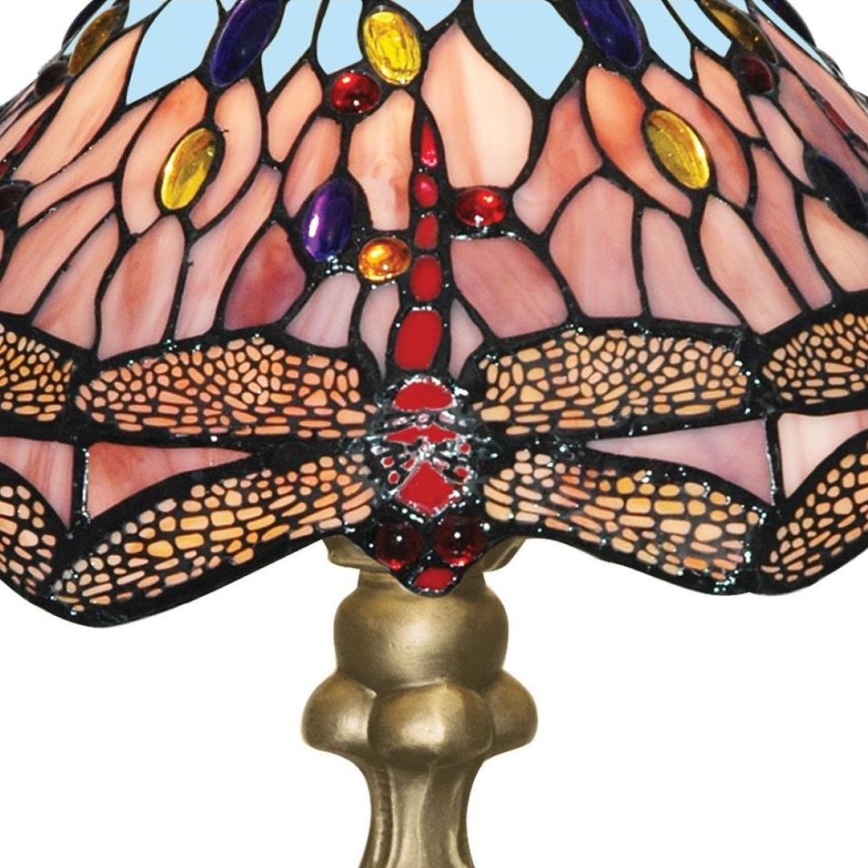 Searchlight - Tiffany stona lampa DRAGONFLY 1xE27/60W/230V