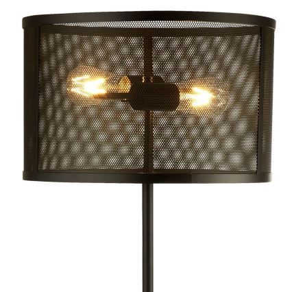 Searchlight - Stojeća lampa FISHNET 2xE27/60W/230V crna