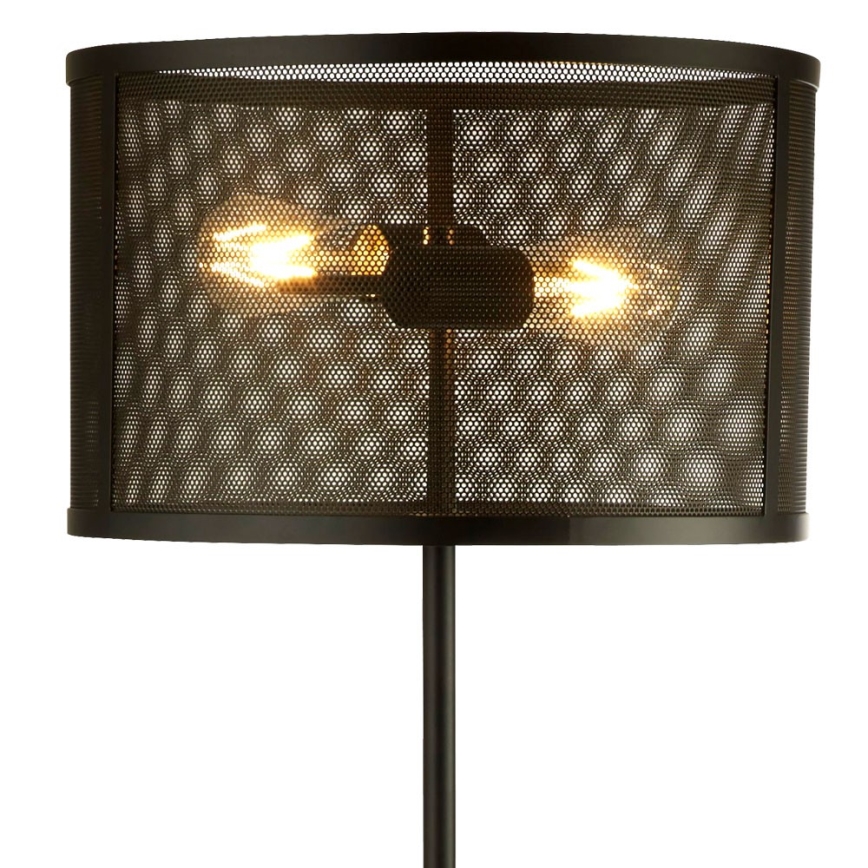 Searchlight - Stojeća lampa FISHNET 2xE27/60W/230V crna