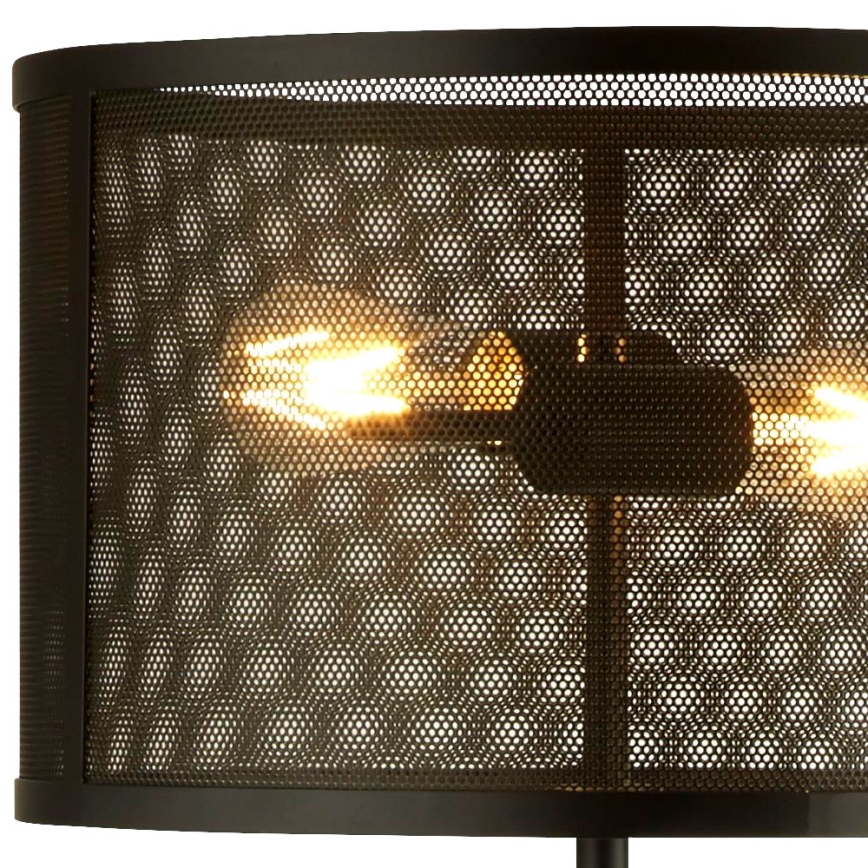 Searchlight - Stojeća lampa FISHNET 2xE27/60W/230V crna