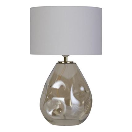 Searchlight - Stona lampa DEVON 1xE27/60W/230V siva/zadimljena
