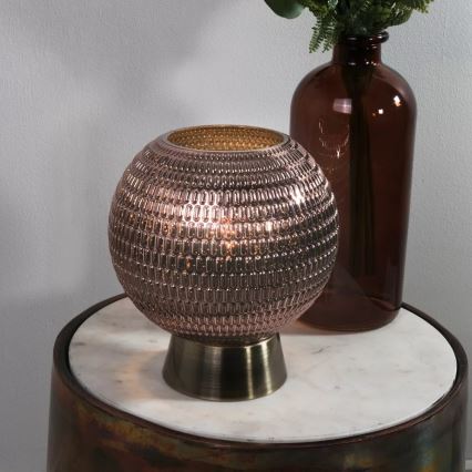 Searchlight - LED stona lampa MILA LED/0,6W/3xAAA braon