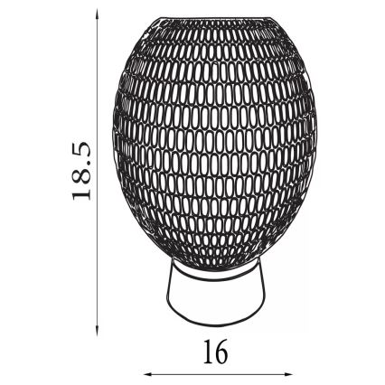 Searchlight - LED stona lampa MILA LED/0,6W/3xAAA braon
