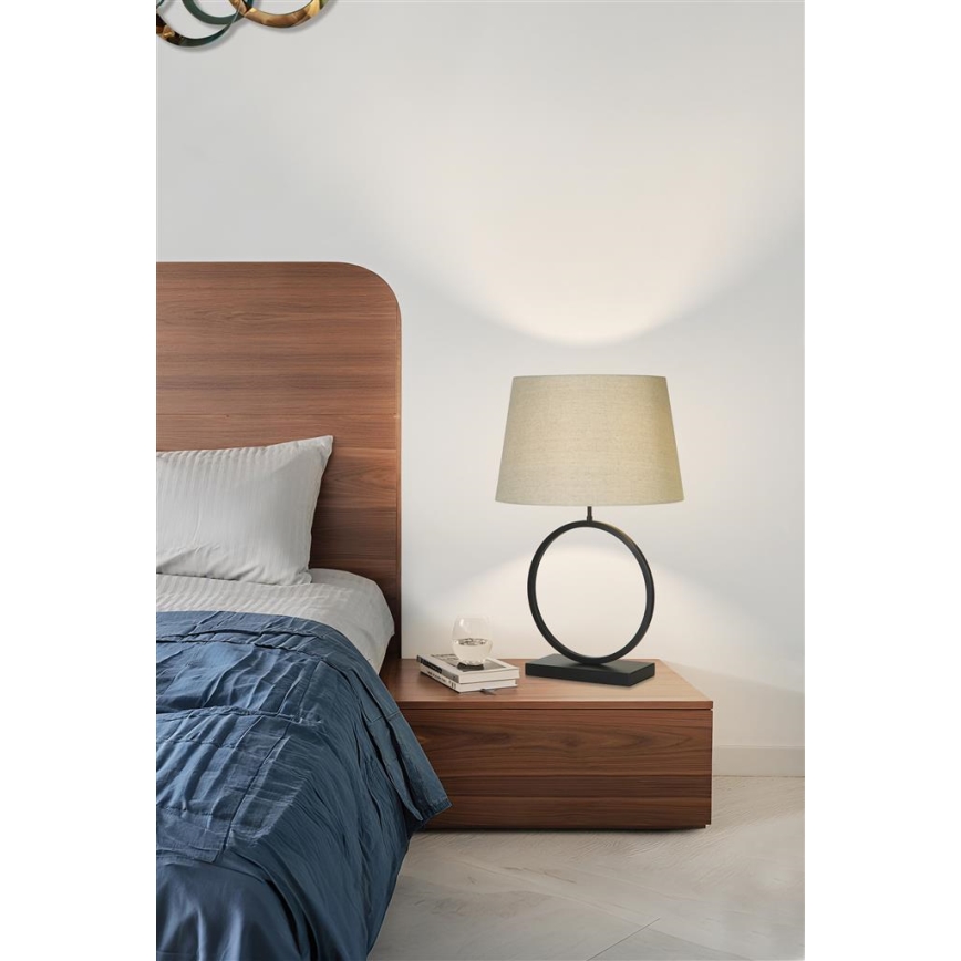 Searchlight - Stona lampa ELEGANT 1xE27/60W/230V krem boje