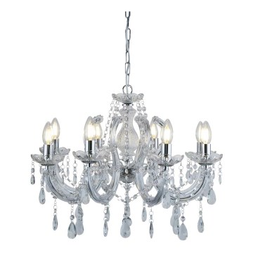 Searchlight - Krištalni luster na lancu MARIE 8xE14/40W/230V