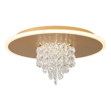 Searchlight - LED prigušiva plafonska svetiljka DELUGE LED/20W/230V prečnik 31,5 cm zlatna