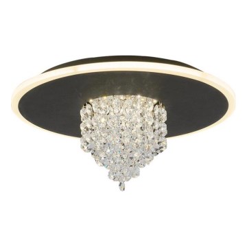 Searchlight - LED prigušiva plafonska svetiljka DELUGE LED/20W/230V Ø 31,5 cm crna
