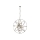 Searchlight - Luster na lancu ORBIT 8xE14/60W/230V mesing