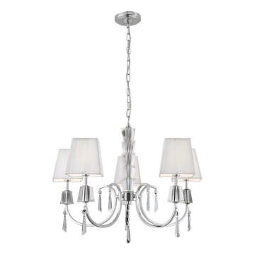 Searchlight - Luster na lancu PORTICO 5xG9/33W/230V sjajni hrom