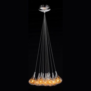 Searchlight - Luster na sajli 10xG4/20W/230V zlatna