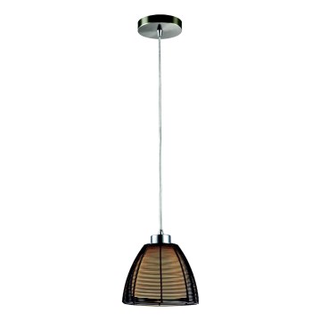 Searchlight - Luster na sajli 1xE27/60W/230V, prečnik 19 cm, crna