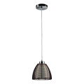 Searchlight - Luster na sajli 1xE27/60W/230V Ø 19 cm, braon