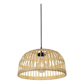 Searchlight - Luster na sajli BALI 1xE27/60W/230V Ø 40 cm bambus