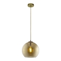 Searchlight - Luster na sajli BALL 1xE27/60W/230V braon