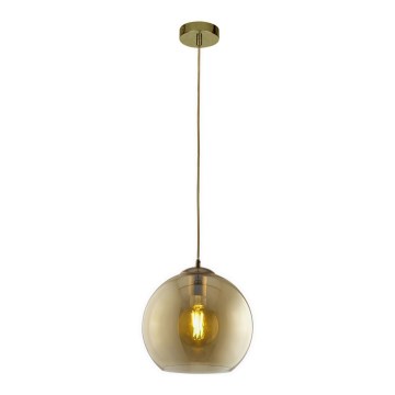 Searchlight - Luster na sajli BALL 1xE27/60W/230V braon