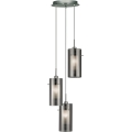 Searchlight - Luster na sajli DUO 3xE14/60W/230V antracit