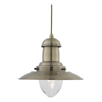 Searchlight - Luster na sajli FISHERMAN 1xE27/60W/230V mesing