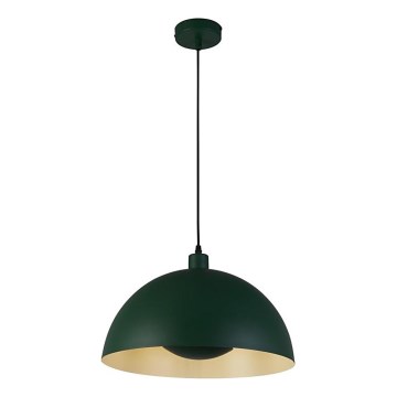 Searchlight - Luster na sajli MARS 1xE27/60W/230V Ø 25 cm zelena