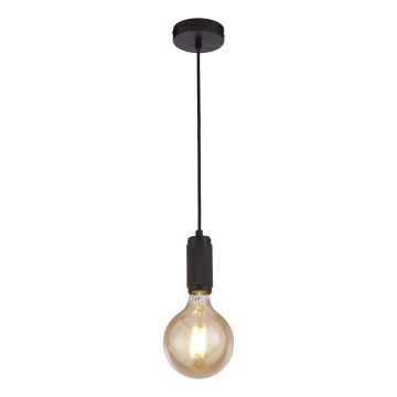 Searchlight - Luster na sajli SUSPENSION 1xE27/60W/230V crni