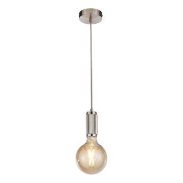 Searchlight - Luster na sajli SUSPENSION 1xE27/60W/230V srebran