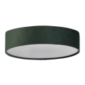 Searchlight - Plafonska svetiljka DRUM PLEAT 2xE27/15W/230V zelena