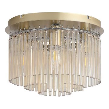 Searchlight - Plafonska svetiljka SWIZZLE 5xE14/60W/230V Ø 32 cm zlatna