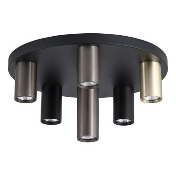 Searchlight - Plafonska svetiljka TUBES 6xGU10/10W/230V prečnik 40 cm
