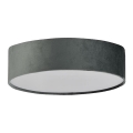 Searchlight - Plafonsko svetlo DRUM PLEAT 2xE27/15W/230V sivo