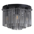 Searchlight - Plafonsko svetlo SWIZZLE 5xE14/60W/230V, prečnik 32 cm, zadimljeno staklo