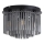 Searchlight - Plafonsko svetlo SWIZZLE 5xE14/60W/230V, prečnik 32 cm, zadimljeno staklo