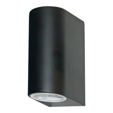 Searchlight - Spoljašnje zidno svetlo LEDO 2xGU10/6W/230V IP44 crno