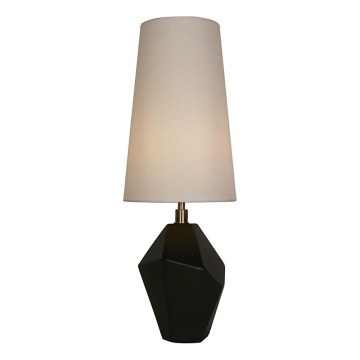 Searchlight - Stona lampa APEX 1xE27/60W/230V crna/siva