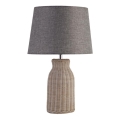 Searchlight - Stona lampa LIDO 1xE14/7W/230V ratan/siva