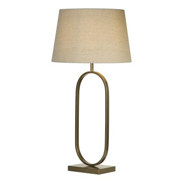 Searchlight - Stona lampa MODISH 1xE27/60W/230V krem boje