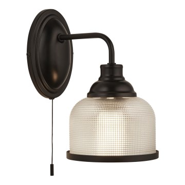 Searchlight - Zidna lampa BISTRO 1xE27/60W/230V crna