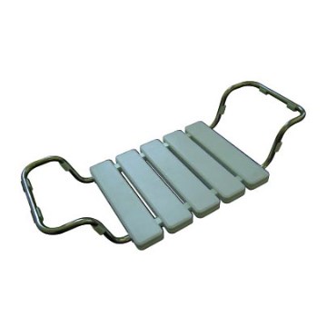 Sedište za kadu 84x13 cm srebrno/belo