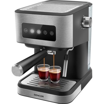 Sencor - Aparat za espresso sa portafilom 1050W/230V crna/mat hrom