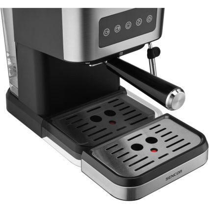 Sencor - Aparat za espresso sa portafilom 1050W/230V crna/mat hrom