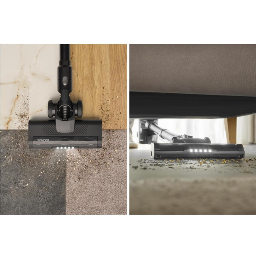 Sencor - Bežični štapni usisivač 2 u 1 200W/2600 mAh crna