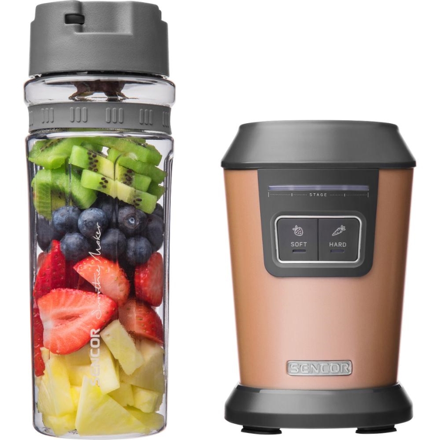 Sencor - blender za smoothie sa priborom 800W/230V bakarne boje