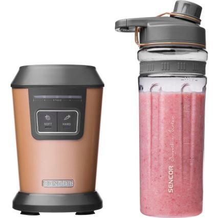Sencor - blender za smoothie sa priborom 800W/230V bakarne boje